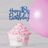 Royal Blue Glitter Happy 18th Birthday Cake Topper - 18 Sign Cake Topper - Cheers to 18 Years Party Supplies - 18th Birthday Party Decorations...