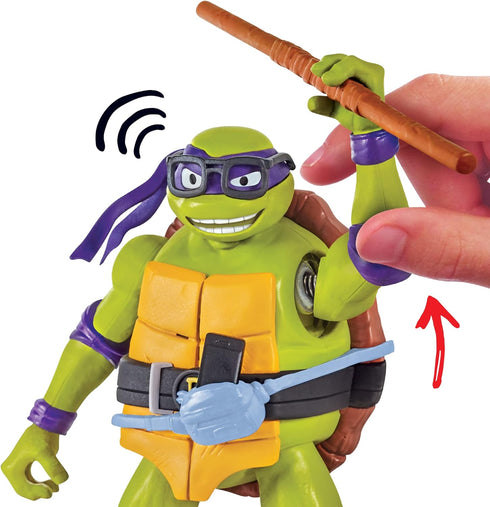 Teenage Mutant Ninja Turtles: Mutant Mayhem 5.5” Donatello Deluxe Ninja Shouts Figure by Playmates Toys...