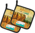 Caroline's Treasures VHA3025PTHD Retro Camper Camping Wander Pair of Pot Holders Kitchen Heat Resistant Pot Holders Sets Oven Hot Pads for Cooking...