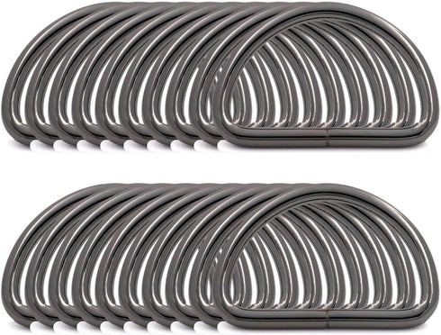 BIKICOCO Metal D-Rings Buckle, 1-1/2 Inch Non-Welded for Webbing Sewing DIY - Gunmetal - Pack of 20...