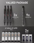 Nicpro 0.9 Metal Mechanical Pencil Set with Case, 3PCS Hevey Duty MP2000 Lead Pencil With 6 Tube HB Lead Refills 0.9mm, Erasers, Weatherproof Barr...