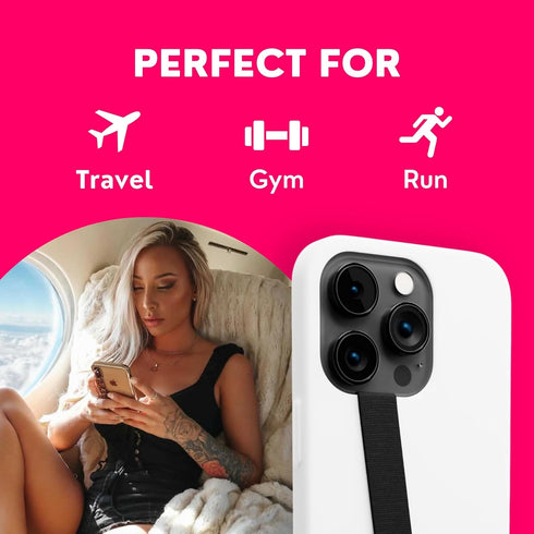 Phone Loops: Non-Elastic Phone Grip, Phone Strap, Phone Holder for Hand - Small, Light and Discreet Phone Loop Cell Phone Holder for Hand - Phone ...
