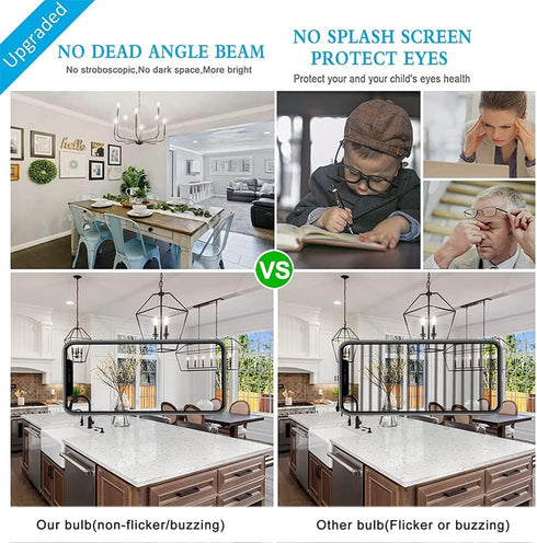 E12 LED Dimmable 8W Equal 100 watt Daylight 4000K T6 T25 E12 Candelabra Bulb for Chandeliers,Ceiling Fan,Pendant,Wall sconces AC120V 800LM e12 Lig...
