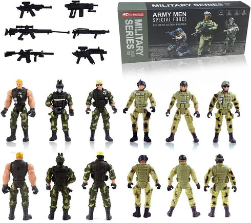 Army Men Soldiers Toy for Boys Age 4-7,Military Soldier Playset Military Figures for Boys,Army Men Action Figure with Weapon,Army Toy Set for Boys...