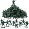 100 Pcs Army Men Toys for Boys, 10 Different Poses Soldier Set, 2.17" Green Plastic Army Men Toys for Kids...