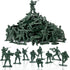 100 Pcs Army Men Toys for Boys, 10 Different Poses Soldier Set, 2.17" Green Plastic Army Men Toys for Kids...