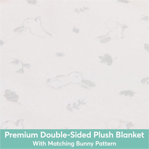 GUND Baby Sustainably Soft Bunny Lovey, Stuffed Animal Plush Blanket Made from 100% Recycled Materials, for Babies and Newborns, Pink/Cream, 10”...