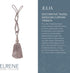 Elrene Home Fashions Julia Rhinestone Tassel Curtain Tieback, 26", Mauve...