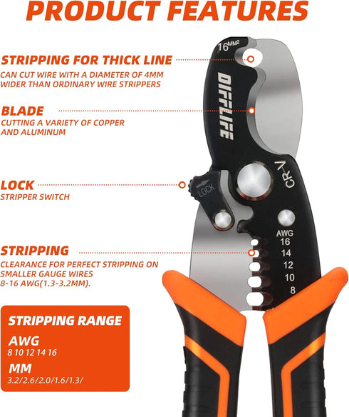 Multi Tool, Wire Stripper, Wire Cutters, Crimper Tool , Multi-Purpose Electrician Tool is 7-Inch Long multifunctional scissors...