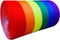 Single Face LGBTQ Stripes Rainbow Printed 3 Inch White Grosgrain Ribbon Gay Pride Cheer 5 Yards...
