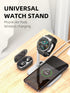 2 in 1 Wireless Charger Stand for Samsung/Apple/Google Charging Dock, for Huawei GT/Samsung Galaxy/Pixel/Garmin/Diesel/Fossil/Fitbit/Skagen/Michae...