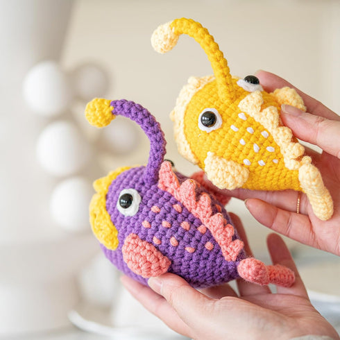 Pcvanli Crochet Kit for Beginners, Beginner Crochet Kit for Adults with Step-by-Step Video Tutorials, DIY Crochet Animal Kits Kids Knitting Suppli...