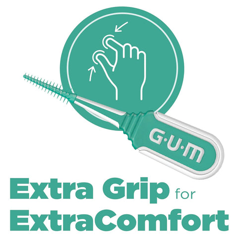 GUM Soft-Picks Comfort Flex, Easy to Use Dental Picks for Teeth Cleaning and Gum Health, Disposable Interdental Brushes with Convenient Carry Case...