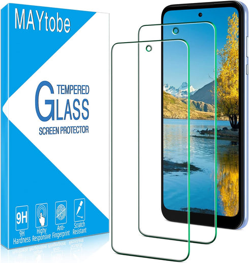 MAYtobe [2 Pack Designed For Motorola Moto G Power 2022 Screen Protector Tempered Glass, Anti-Scratch, Bubble Free......