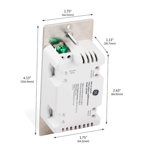 Enbrighten Add-On Switch QuickFit and SimpleWire, In-Wall Rocker Paddle, Z-Wave ZigBee Wireless Smart Lighting Controls, NOT A STANDALONE Switch, ...
