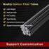 ARRIS 8.0MM Diameter Carbon Fiber Rod 200mm for RC Airplane DIY Craft 1mm 1.5mm 2mm 2.5mm 3mm 4mm 5mm 6mm 7mm 8mm 9mm 10mm Matte Pole 7.87inch 5PC...
