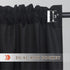 Faux Silk Kitchen Curtain Valance Set 36 Inch long Tier Curtains Cafe Curtains Rod Pocket valances for Living Room Bedroom Bathroom Farmhouse Rust...