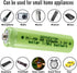 AA Solar Light Batteries Rechargeable AA Batteries NIMH 600mAh 1.2V Double A Rechargeable Battery for Garden Lawn Landscaping Solar Lamps Remotes...