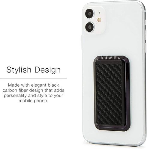 HANDL New York Carbon Fiber HANDLstick Grip and Stand for Smartphones...