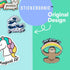Stickeroonie Cute Sloth Premium Handmade Enamel Lapel Pin Brooch Badge- Find Joy Rainbow Meditating Sloth- 1.2 inch...