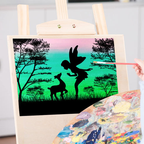 Fantasy Stencils for Painting On Wood Reusable Dream Templates DIY Crafts Scrabooking 16 Pcs Silhouette Art Supplies...