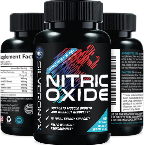 Extra Strength Nitric Oxide Supplement 3X Strength L Arginine, Citrulline Malate, AAKG, Beta Alanine - Premium Muscle Supporting Nitric Booster - ...
