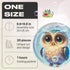 UNIDRAGON Original Wooden Jigsaw Puzzles for Kids Ages 3-5 — Bubblez Owl — 30 Pieces Puzzle Round Shape 9.8×9.8 Inches Toddler Kids Activities Tin...