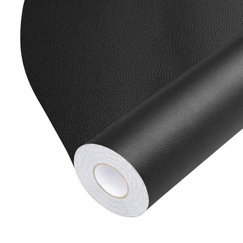 Leather Repair Tape Self-Adhesive Leather Repair Patch for Couch Furniture Sofas Car Seats Advanced PU Vinyl Leather Repair Kit (Black, 17X79 inch...