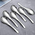 Soup Spoons,4 Pieces Stainless Steel Asian Soup Spoon 6.3 Inch Heavy-Weight Short Handle Ramen Spoons,Thickened Spoons Silverware...