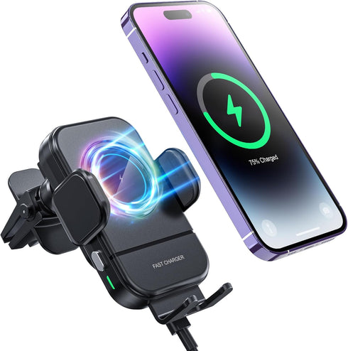 Wireless Car Mount Charger 15W MAX Superfast Charging Special Designed Air Vent Magnetic Wireless Charger for iPhone 14/13/12 Series......