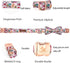 Elegant little tail Dog Collar, Christmas Dog Collar Gingerbread Man Print Holiday Pet Collar Dog Bow Collar Pet Durable Adjustable Girl Boy Dog C...