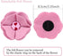 ARING PET Valentine's Day Dog Collar-Girl Dog Collar with Felt Flower, Cute Pink Heart Dog Collars Pet Collars with Metal Buckle...