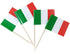 JBCD Italy Toothpick Flag Italian Mini Small Cupcake Topper Flags, 200pcs...