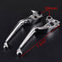 2X Chrome Brake Clutch Hand Levers Fit Harley Davidson Dyna XL Sportster 883 1200 Softail Fat Boy Road King...
