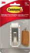 Command Modern Reflections Metal Hook, Medium, Brushed Nickel, 1-Hook, Great for dorm decor...