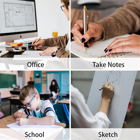5 PCS Wooden Inkless Pencil, Infinity Pencil, Everlasting Eternal Reusable Magic Pencil for Writing Drawing, Home Office School (#1 Wooden, Pack o...
