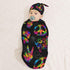 Rainbow Peace Love Sign Gesture Newborn Swaddle Blankets Hat Sets Soft Baby Receiving Blanket Swaddle Sack for Baby Shower Infant Boy Girl Gift...