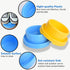2pcs Dog Bowls Pet Cat Puppy Food Bowls Plastic Round No Spill Water Food Feeder Dish Colorful Feeding Eating Bowls...