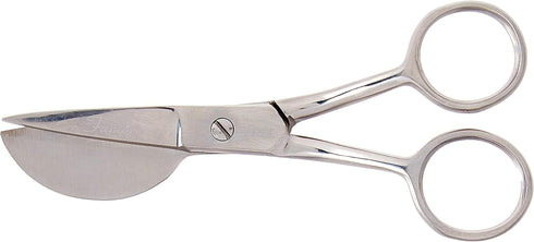 Famore Cutlery Left-Handed Mini Duck Bill Applique 4-1/2in Scissors, Stainless...