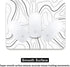 Audimi Topographic Contour Mouse Pad, Minimalist Topographic Map Mouse Pad for Laptop Wireless Mouse Home Office Travel, Home Office Work 9.5x7.9 ...