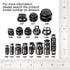 DYZD Grenade Shape Plastic Cord Lock Stopper Spring Toggles Stoppers for Paracord,Drawstring (10PCS,Black)...