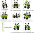 8Pcs Miniature Panda and Bamboo Figurines Mini Panda Figures Resin Cake Toppers for DIY Fairy Garden Dollhouse Bonsai Craft Moss Landscape Birthda...