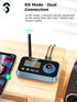 Bluetooth Transmitter Receiver - SOOMFON 3-in-1 Bluetooth 5.0 Audio Adapter for 2 Headphones with LCD Display Adjustable Volume, Optical AUX RCA B...