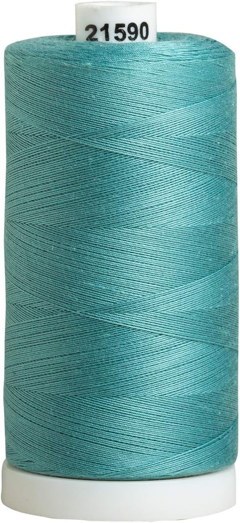 Connecting Threads 100% Cotton Thread - 1200 Yard Spool (Dusty Aqua)...