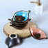 Colorful Leaf Shape Design Multipurpose Porcelain Side Dish Bowl Seasoning Dishes Soy Dipping Sauce Dishes(Set of 6)-Small...