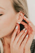 SWEETV Cubic Zirconia Stud Earrings, 8mm Round Cut, Rhinestone Hypoallergenic Earrings for Women & Girls...