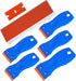 Plastic Blade Scraper, 5PCS Razor Scraper Tool 100PCS Double Edged Blades, Cleaning Scraper Remover for Decals, Stickers, Labels, Caulk, Adhesive,...