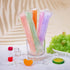 150 Pack Popsicle Bags, Ice Pop Bags for Kids Adults, Disposable Ice Popsicle Molds with Funnel for DIY Healthy Snacks, Yogurt, Fruit Smoothies...