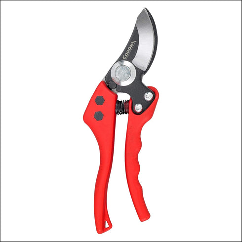 Corona BP 4180 Non-Stick Steel Angled Bypass Hand Pruner-5/8 Inch Cut Capacity Stem and Branch Garden Shears, 3/4 in, Red...