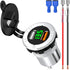 Upgraded Aluminum Alloy Quick Charge 3.0 USB Car Charger Socket & 2.4A USB Port IP66 Waterproof Dual USB Power Outlet with Voltmeter for Car Boat ...